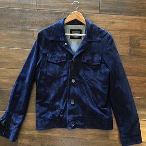 Grand Frank Blue Suede Jacket